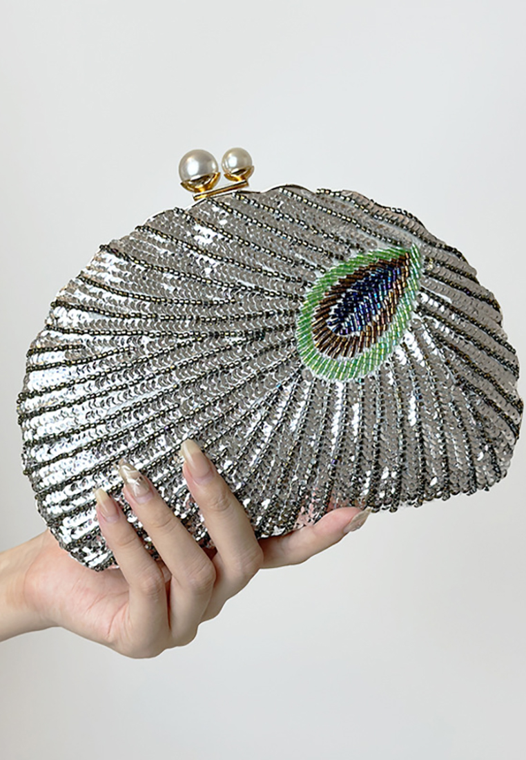 Vintage heavy craftsmanship beaded cheongsam handbag CA24121012BL