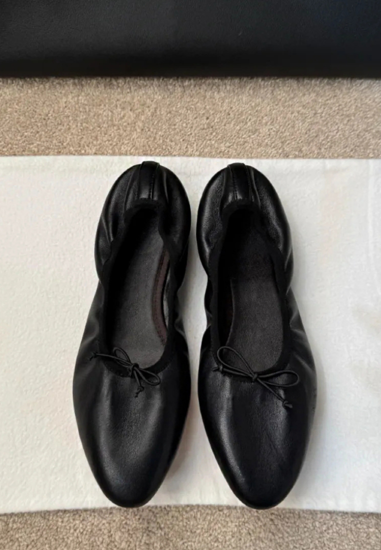 Bow-knot comfortable granny shoes for commuting women CA25112807BK