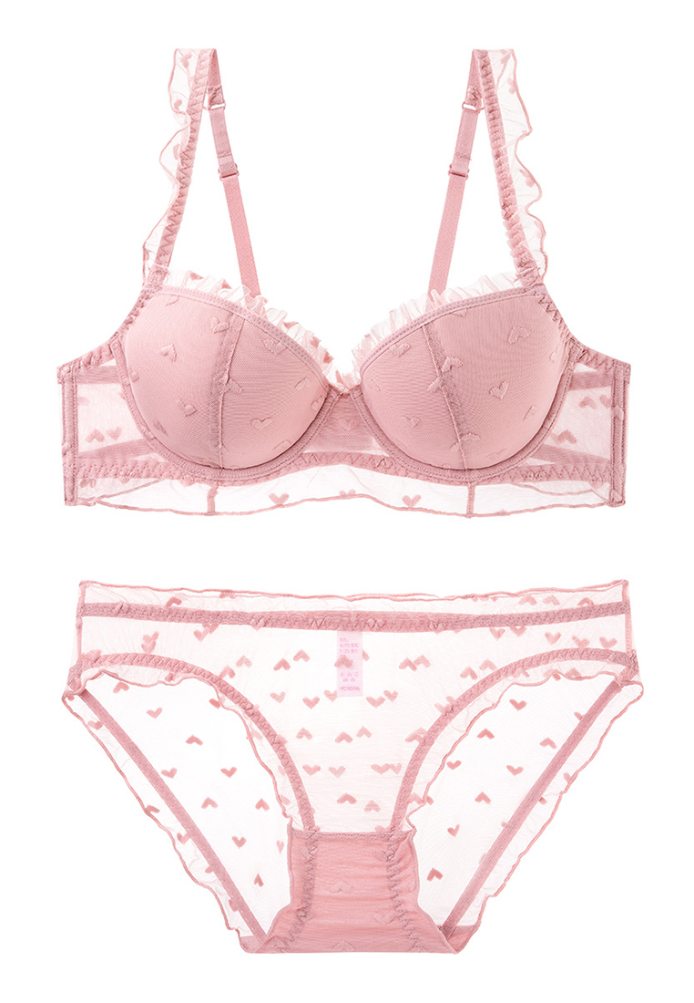 French thin lace large size underwear set CA24112002W