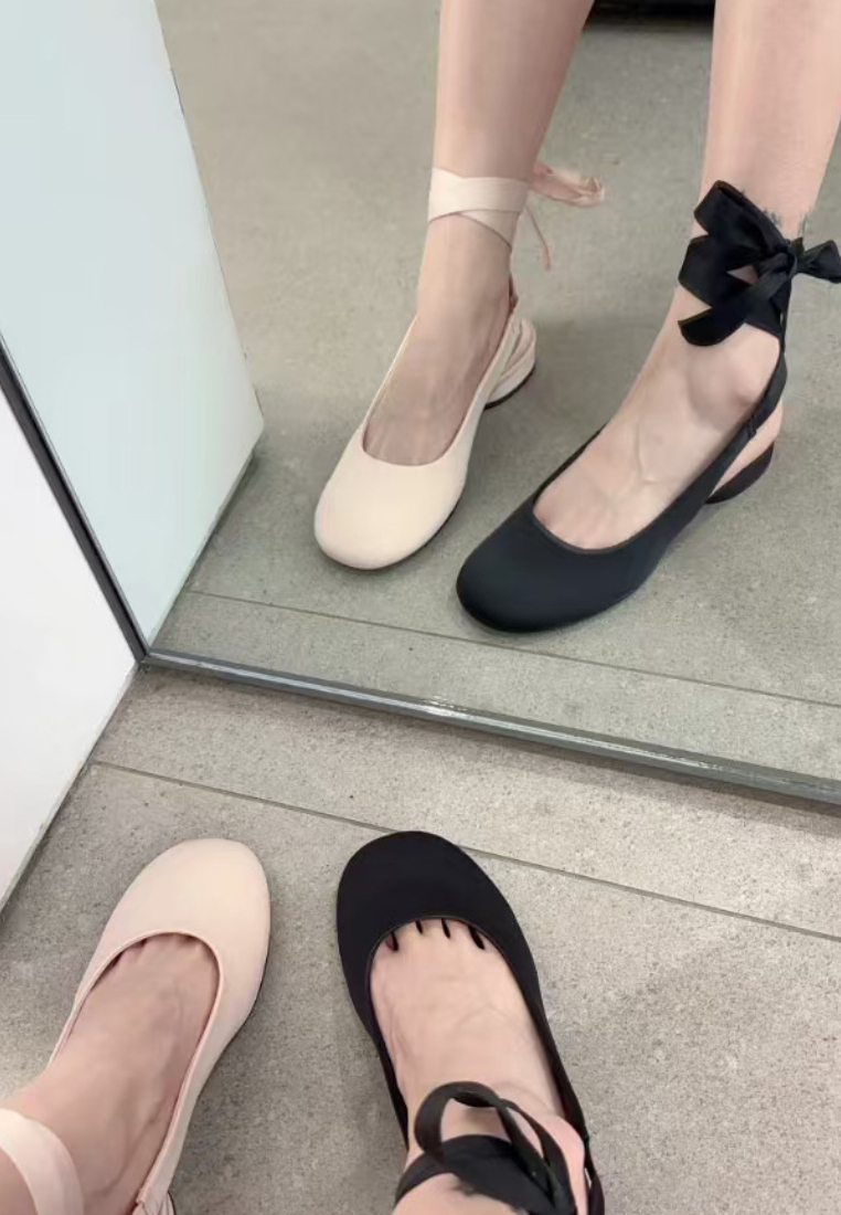 Spring Cross-Strap Backless Sandals CA25112814PI