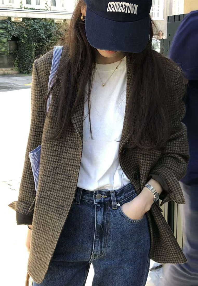 Autumn new French retro commuting coat CA25102005BW