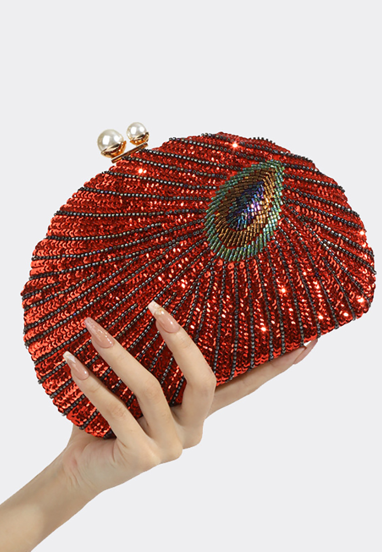 Vintage heavy craftsmanship beaded cheongsam handbag CA24121012BL