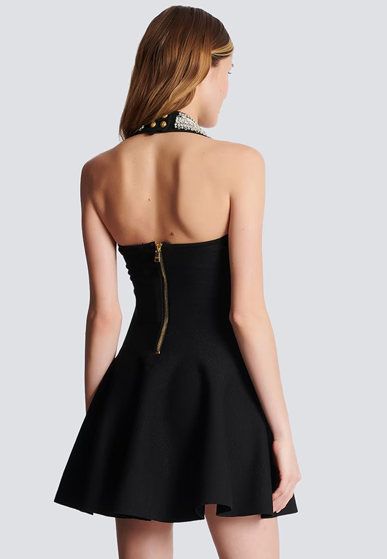 2024 new short diamond studded skirt CA24102509BK