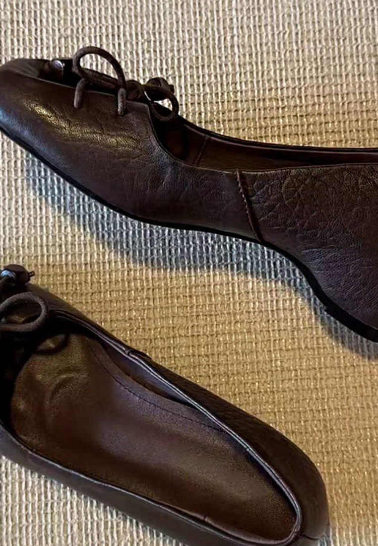 Square toe retro Mary Jane with hidden height increase CA25112803BW