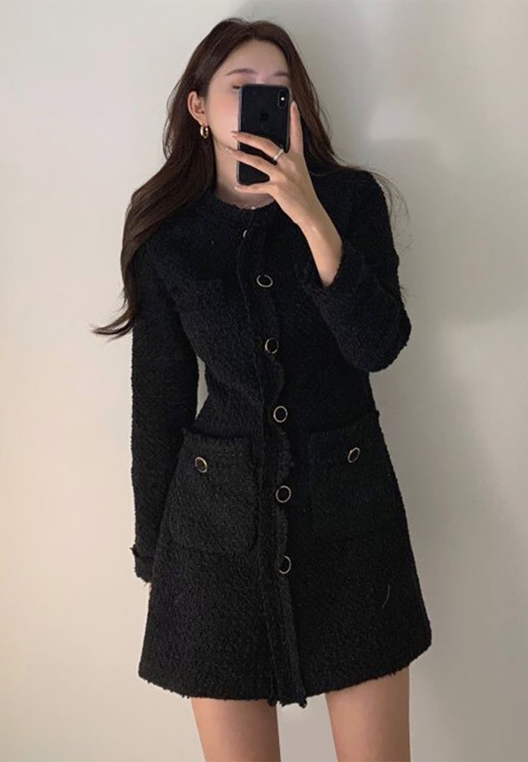 New winter style waist cinching dress CA241128146BE