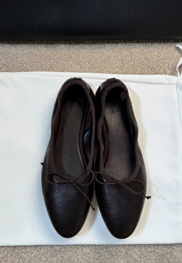 Bow-knot comfortable granny shoes for commuting women CA25112807BK