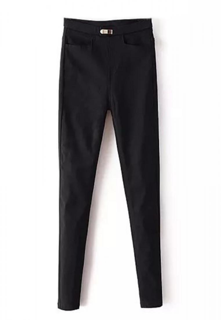 --Simple Black Trousers R0325681-S