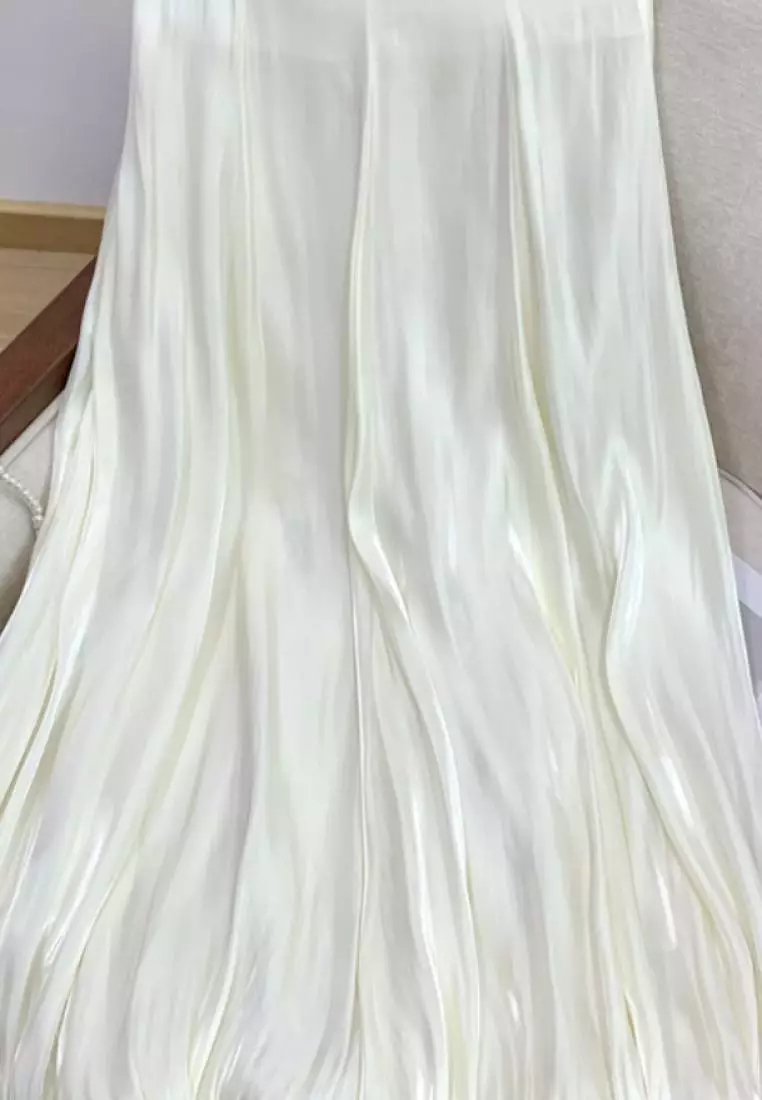 Summer new exquisite high-end choice streamer bud skirt suit dress K060601