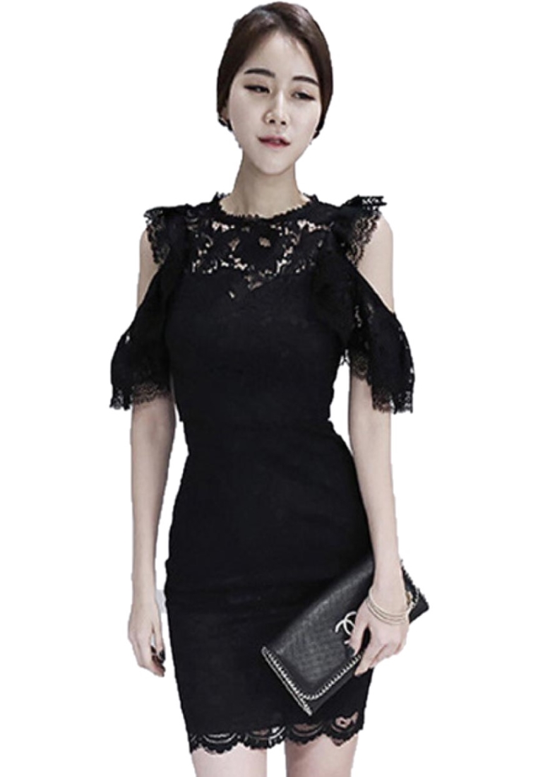 Lace Slim One-piece Dress UA0505461