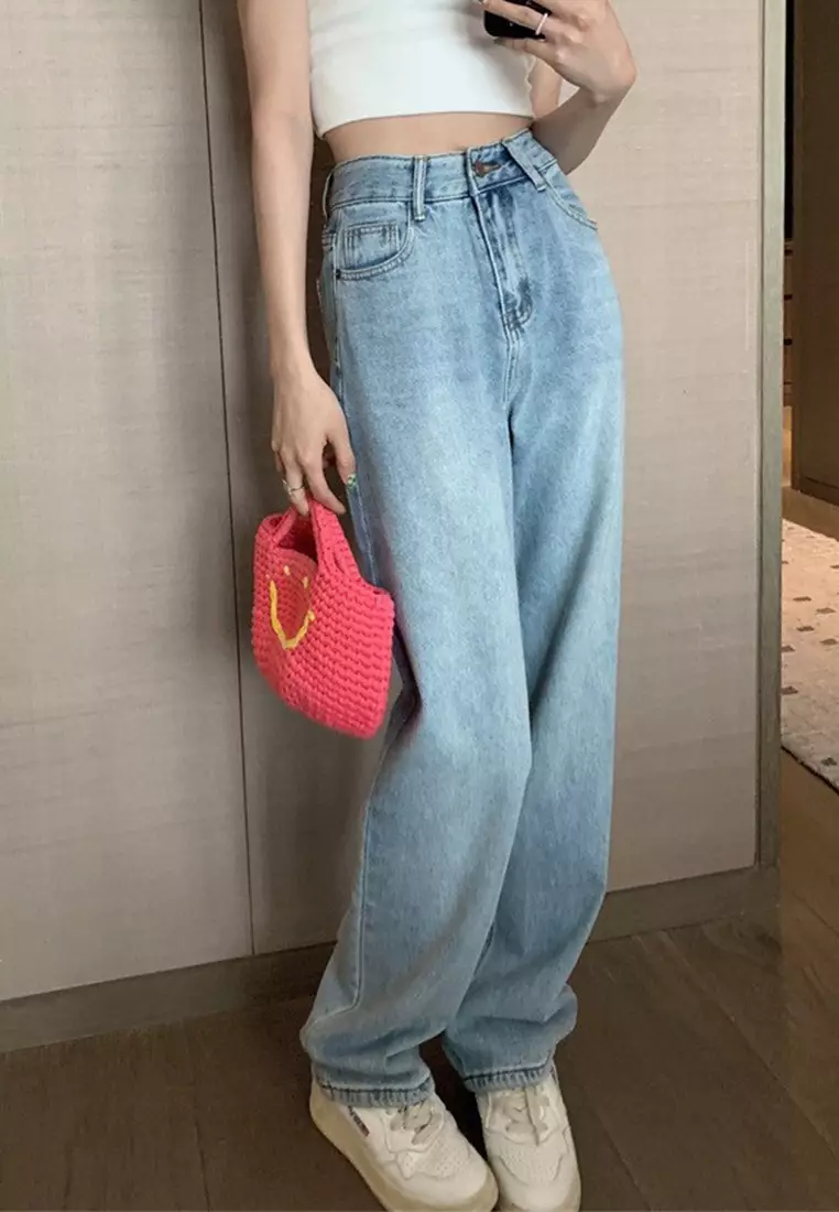 Korean printed loose pants CA24092324BL