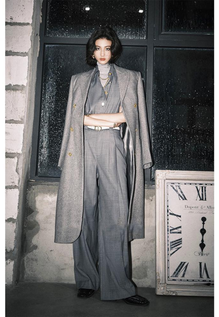 2024 new style minimalist style trousers suit K091611GR