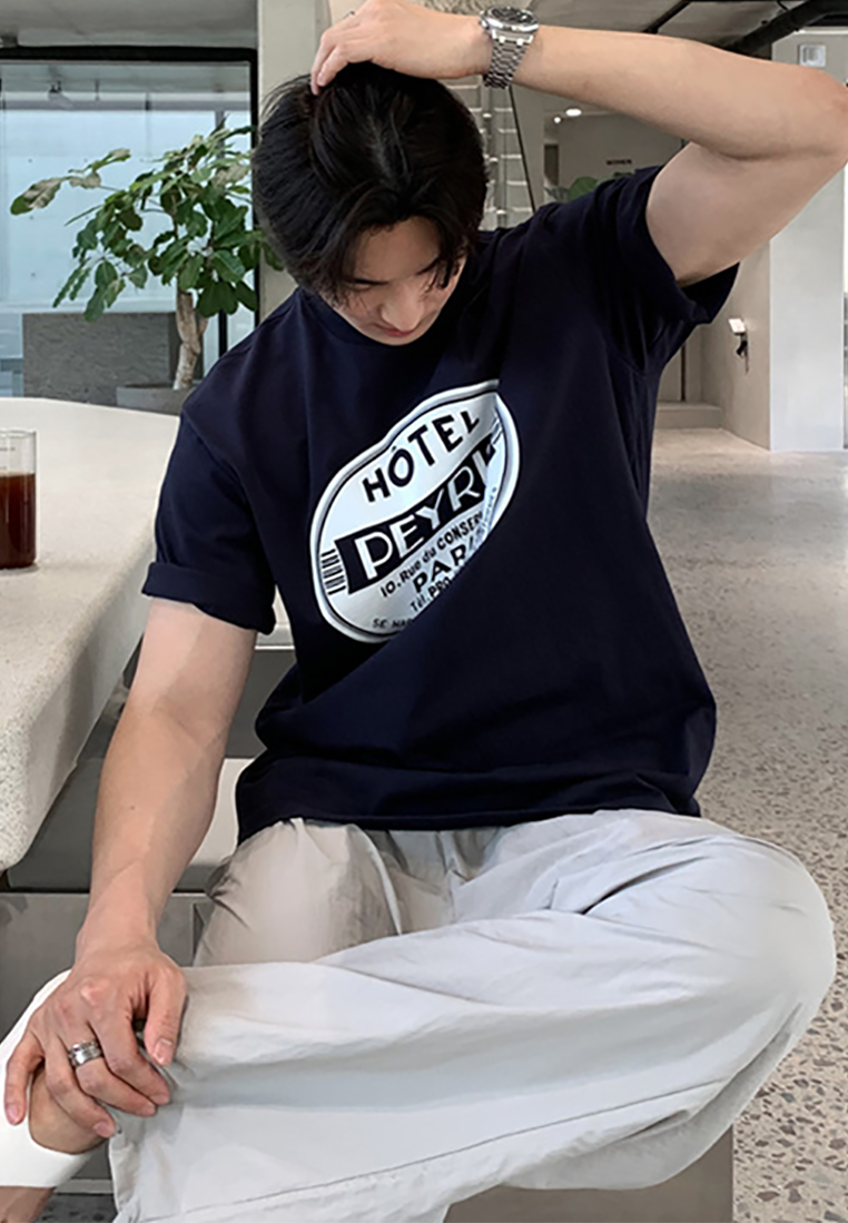 Summer American retro short-sleeved T-shirt CA25052103GY