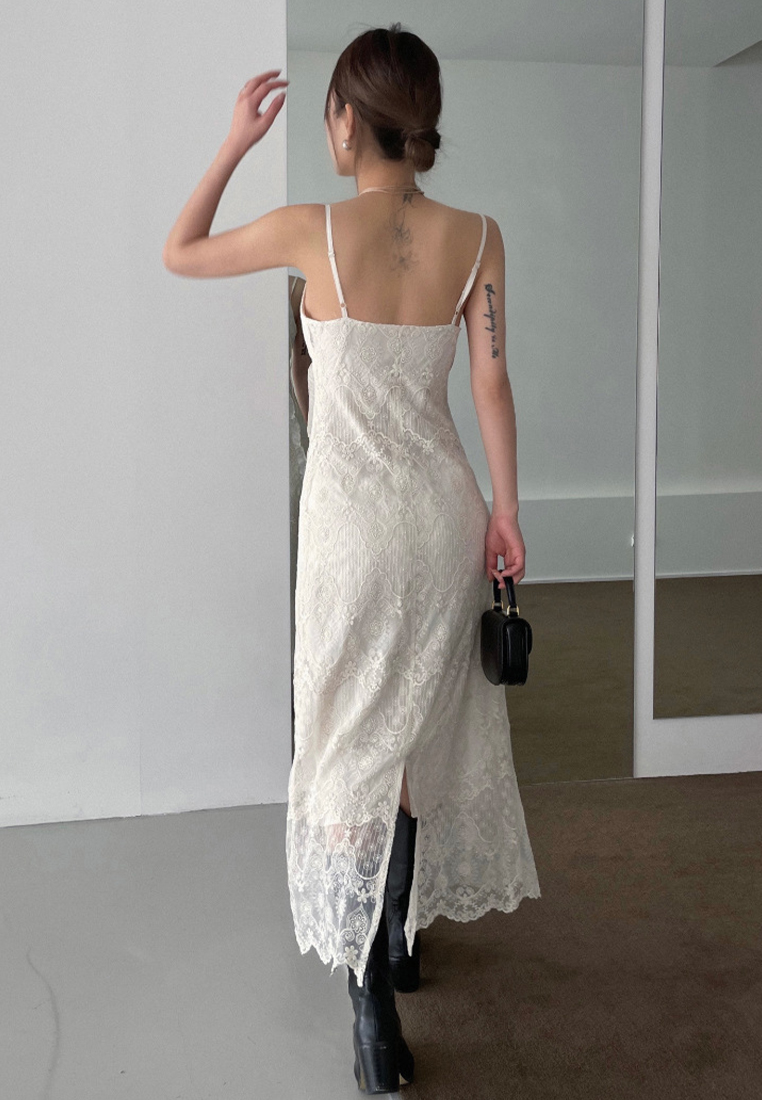 New Light Luxury Lace Embroidered Dress CA25032753W