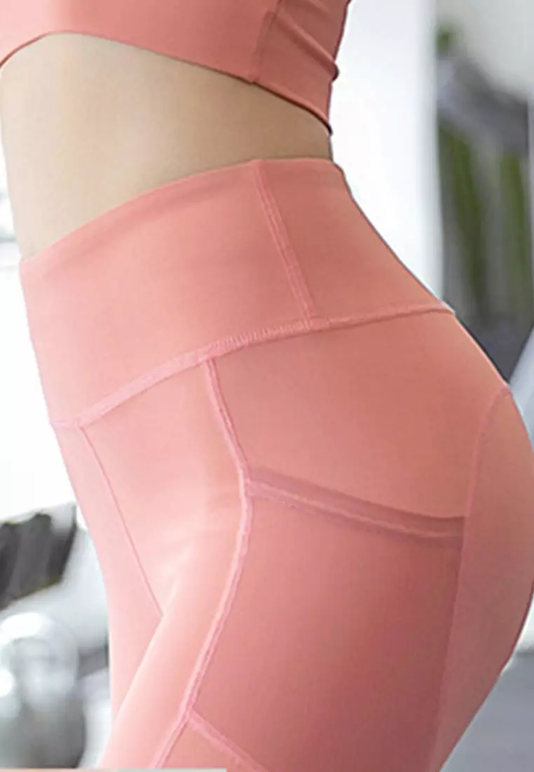 High-Waist Stretch Tights A081022PU