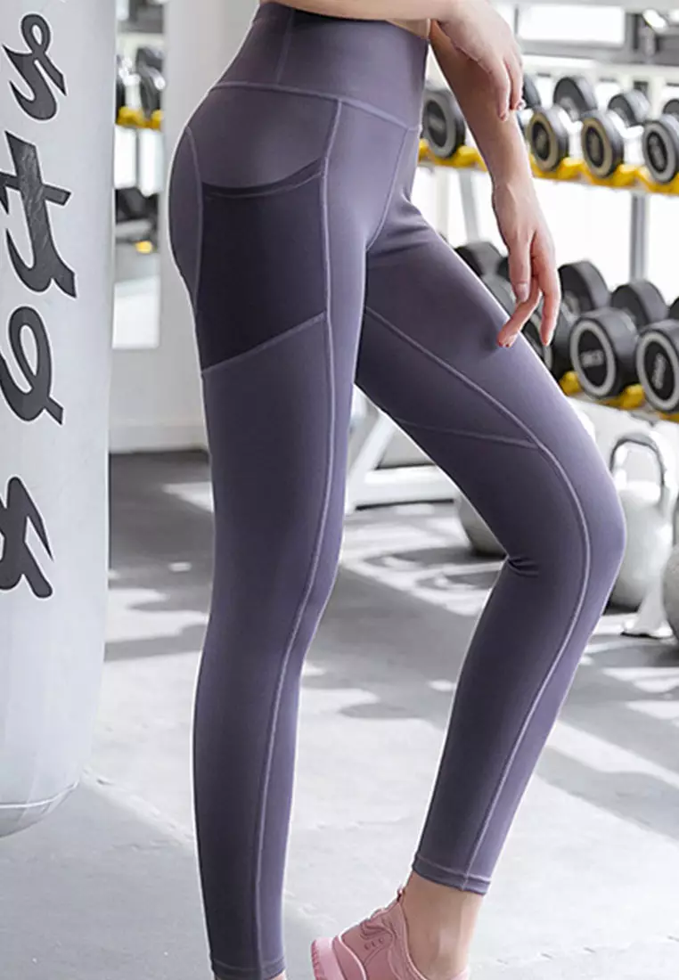 High-Waist Stretch Tights A081022PU