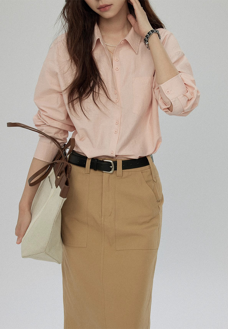 Autumn loose simple versatile top CA25091931PI