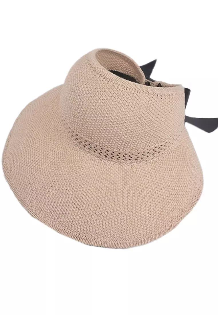 Bow Hollow Big Brim Folding Sunshade Fisherman Caps A22062408PI