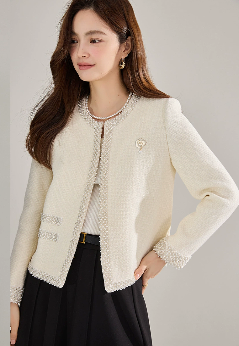 Autumn and winter wool tweed Chanel jacket CA25010707BK