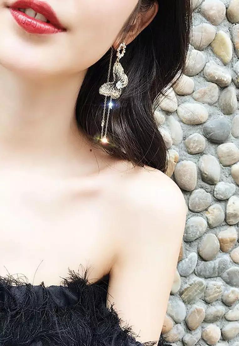 Butterfly Long Tassel Earrings A033008