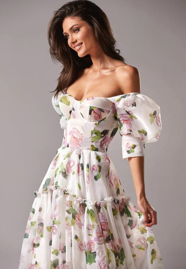 New off shoulder fashionable dress with temperament CA25042219BL