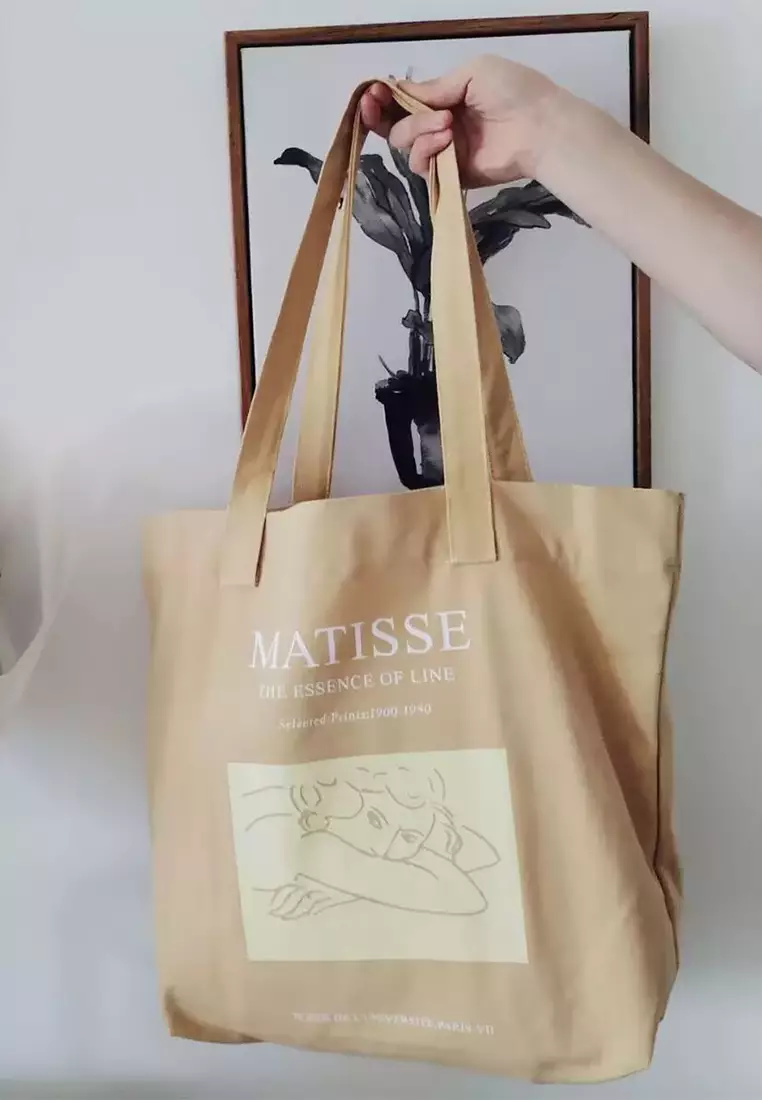 Thin One-Shoulder Portable Large-Capacity Canvas Bag A22091309YE