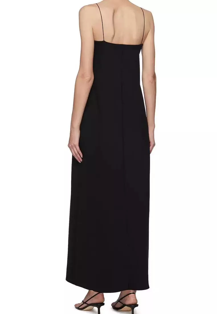 2024 new temperament one-line neckline spaghetti straps floor-length long dress K052712