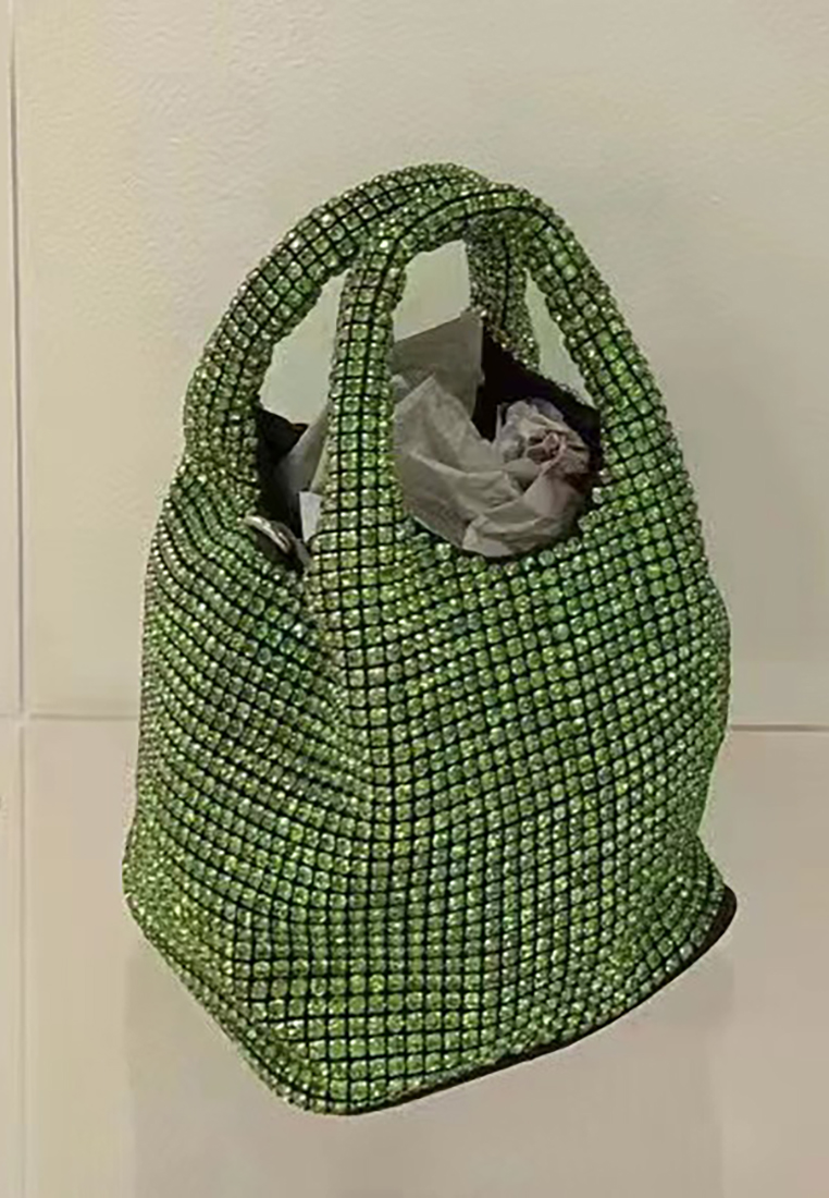 Korean version rhinestone hand-held stylish crossbody bag CA24121001SL