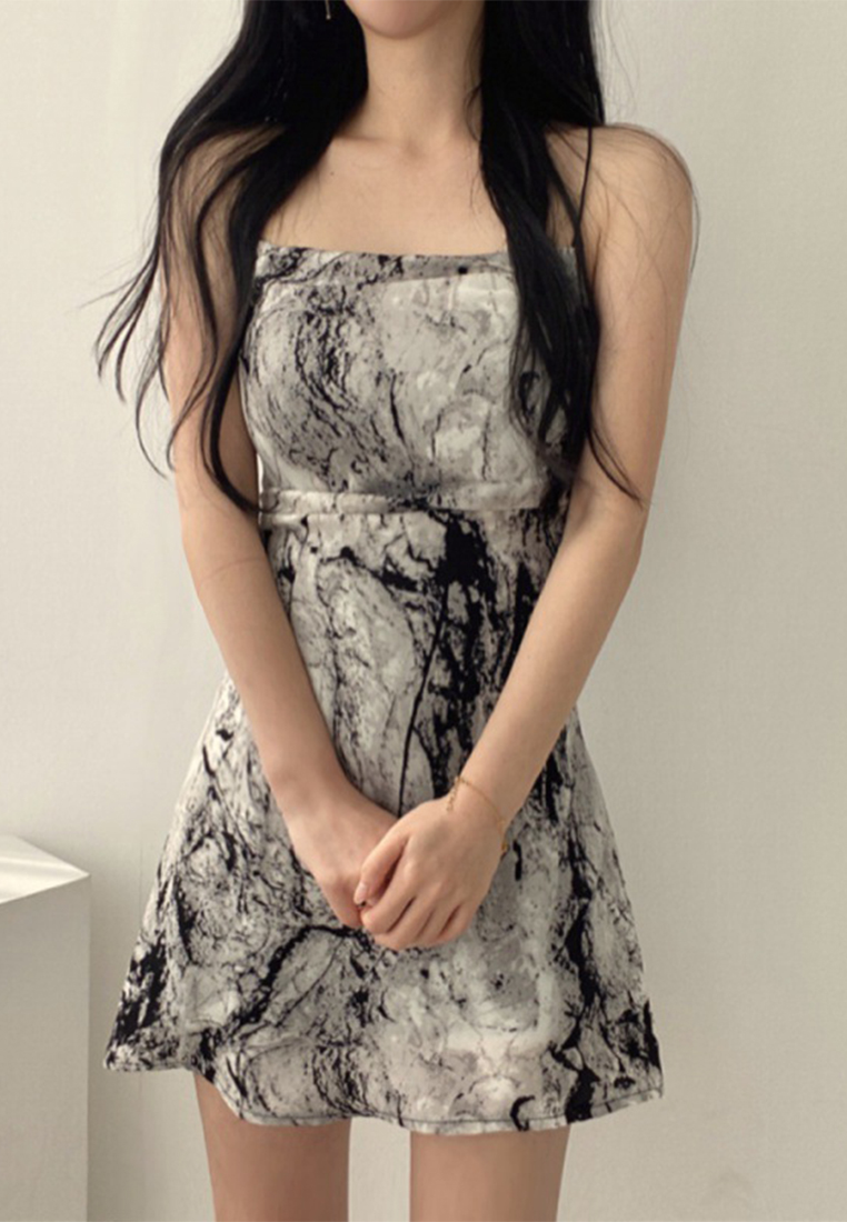 Summer new printed camisole dress CA25032756BK