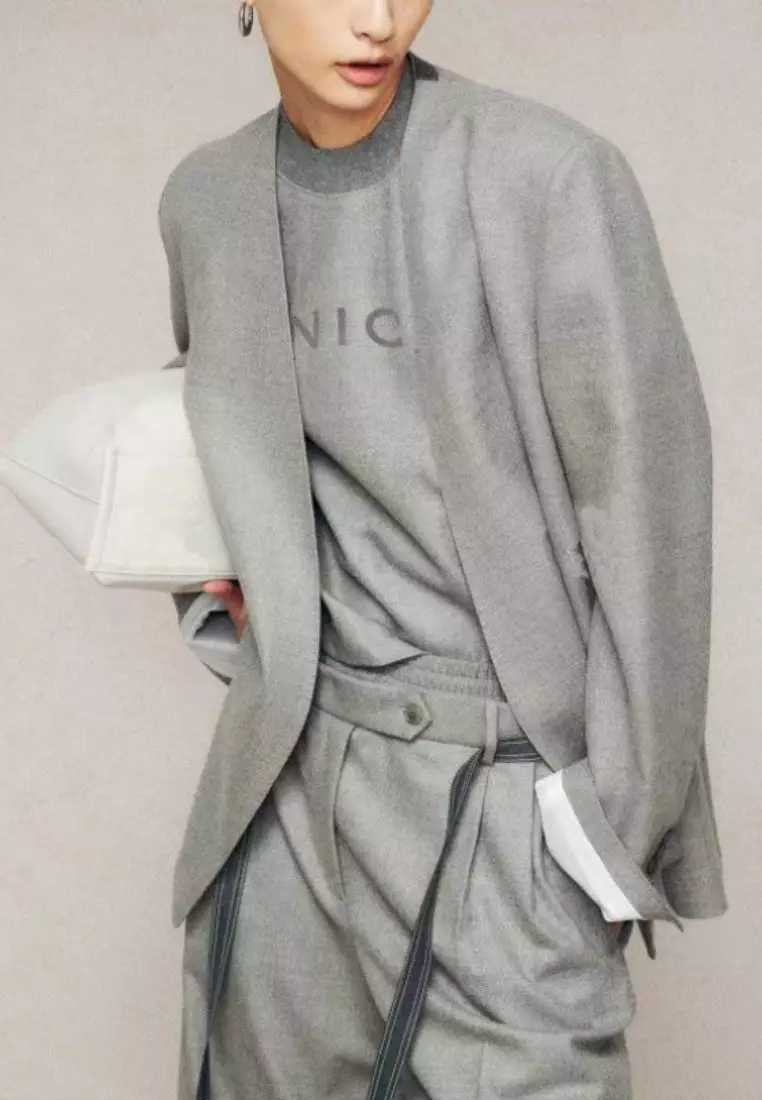 Exquisite luxury Italian wool blazer jacket K101001GY