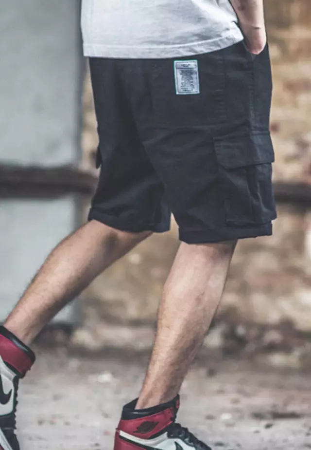 Causal Wide Leg Drawstring Shorts A21032315RD