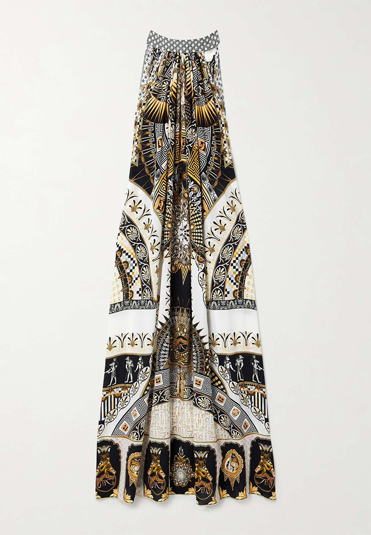 French retro slim fit dress CA25042282GD