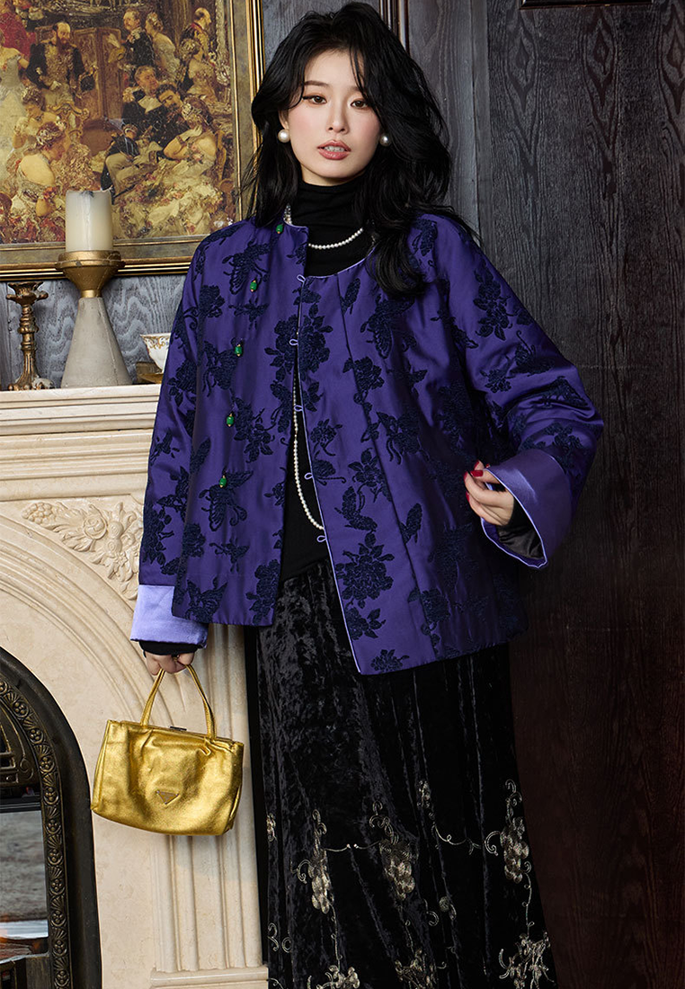 New Chinese style autumn and winter cotton warm cotton jacket CA25010710PU