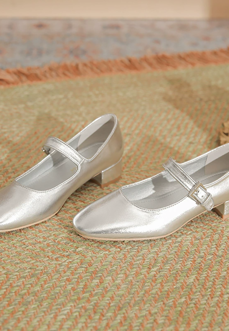 2025 Spring and Autumn French Square Toe Flat Shoes CA25021324SL