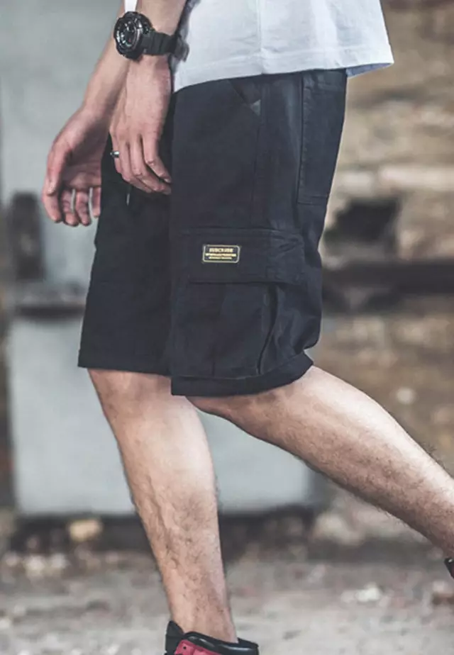 Causal Wide Leg Drawstring Shorts A21032315RD