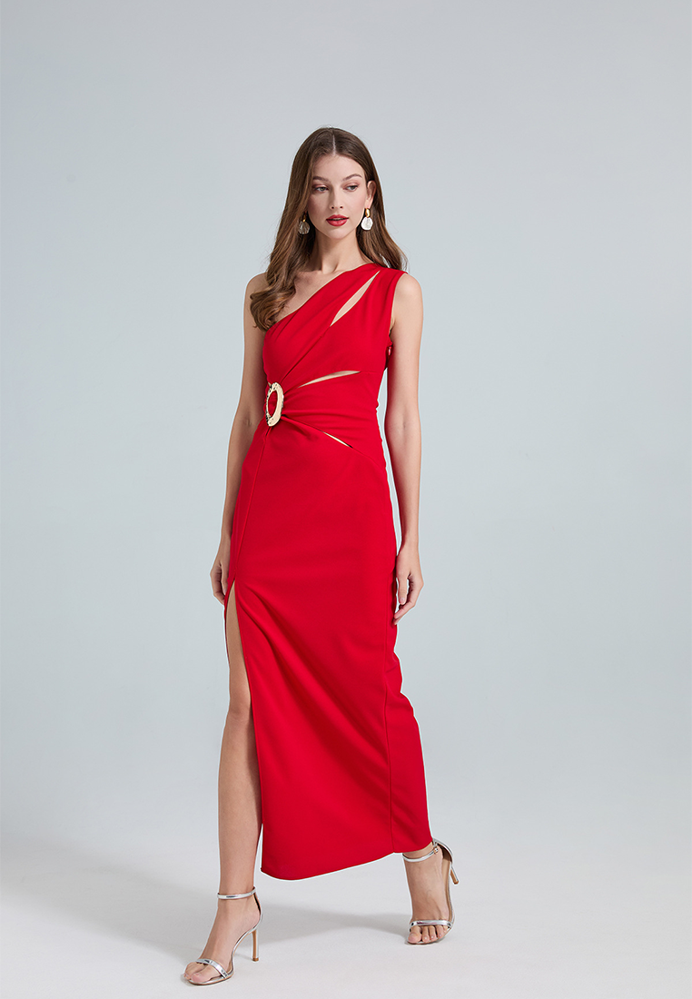 European and American sexy hollow sleeveless slim dress CA25021336RD