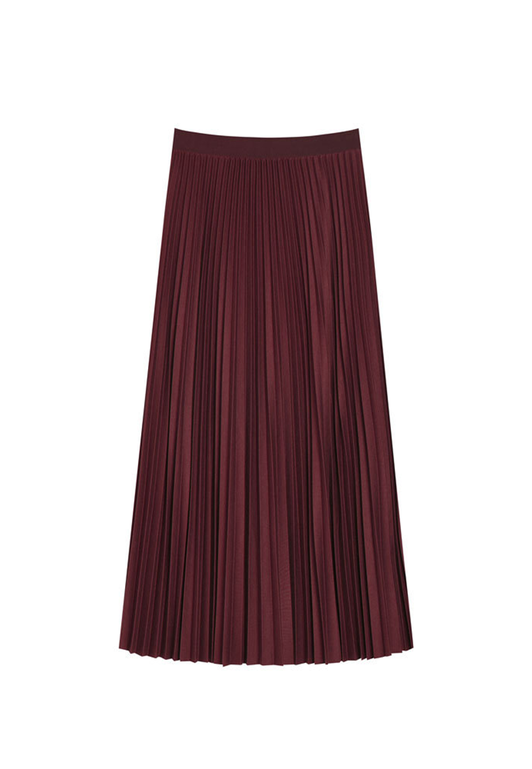 Autumn and winter pleated midi skirt CA25010703KI