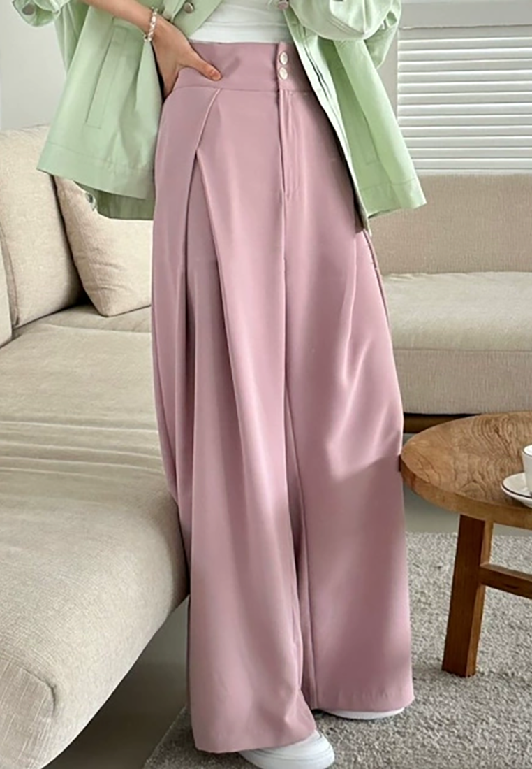 Chic spring lace-up casual suit pants CA25021318PI