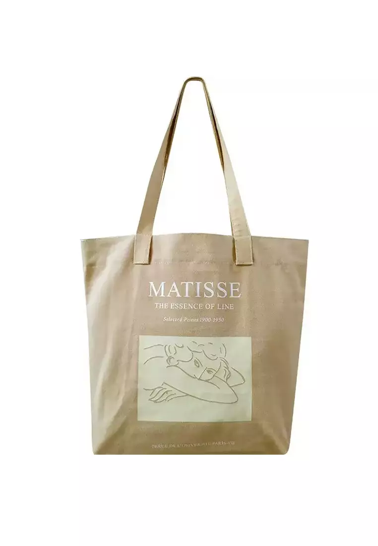 Thin One-Shoulder Portable Large-Capacity Canvas Bag A22091309YE