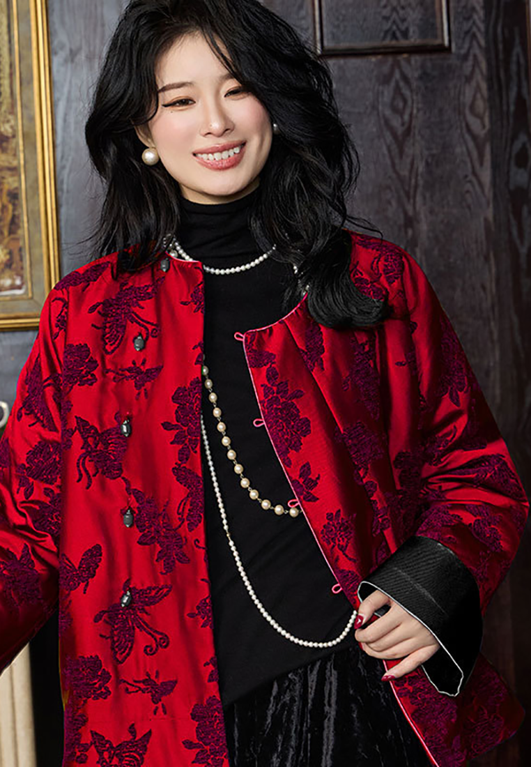 New Chinese style autumn and winter cotton warm cotton jacket CA25010710PU