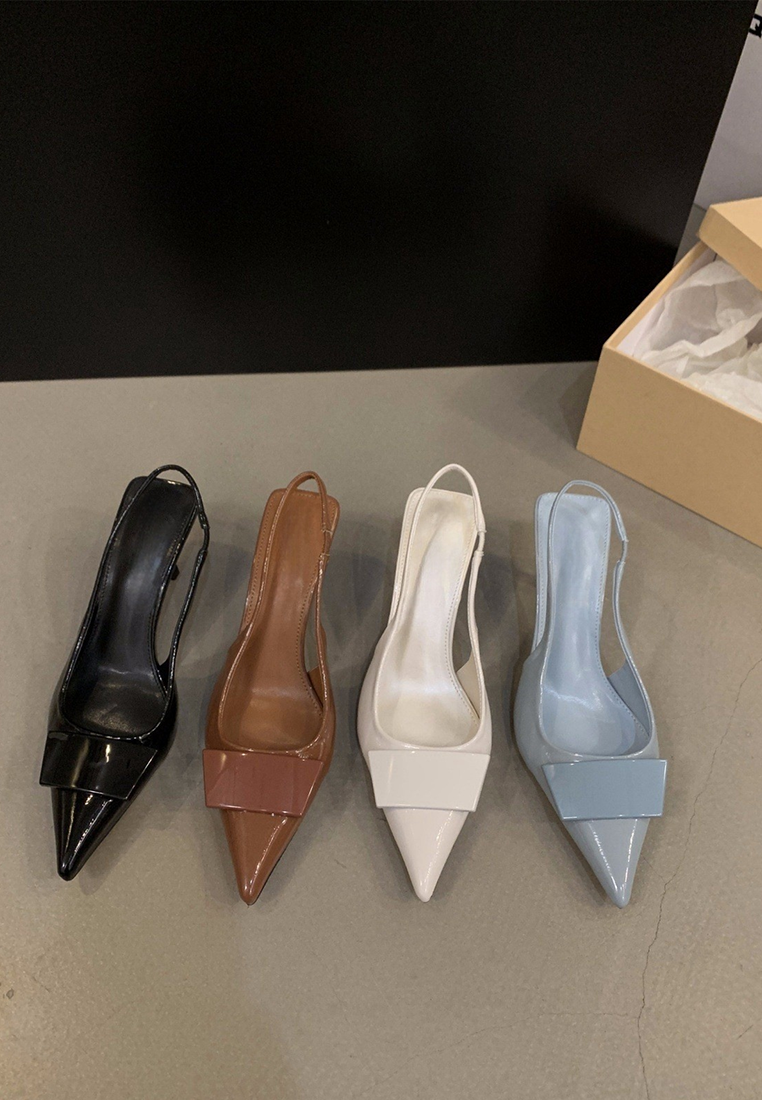 New French style capped toe high heels CA25021341BL