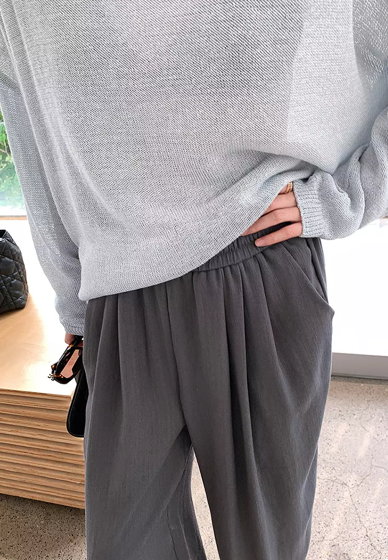 2024 New Long Sleeve Loose Fashion Top CA24092501DGBL