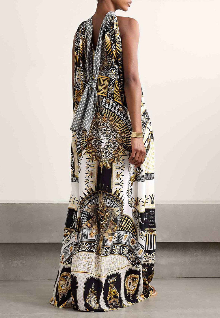 French retro slim fit dress CA25042282GD