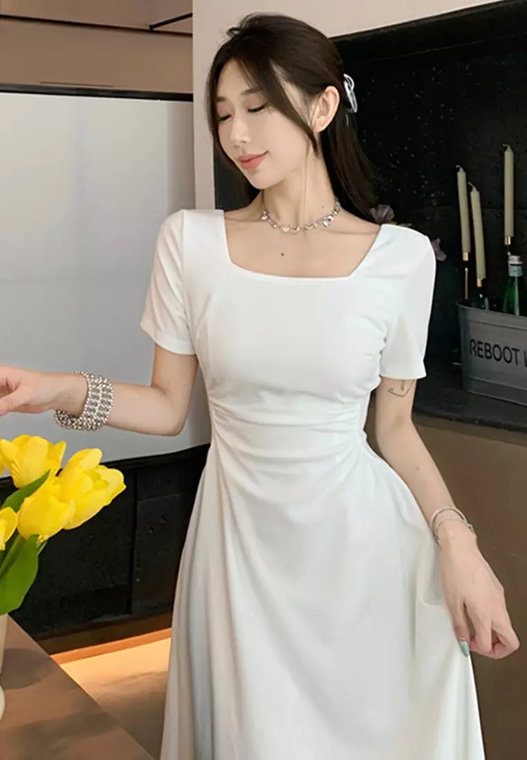 2024 New Slim Fit Waist Style Dress CA24041827BK