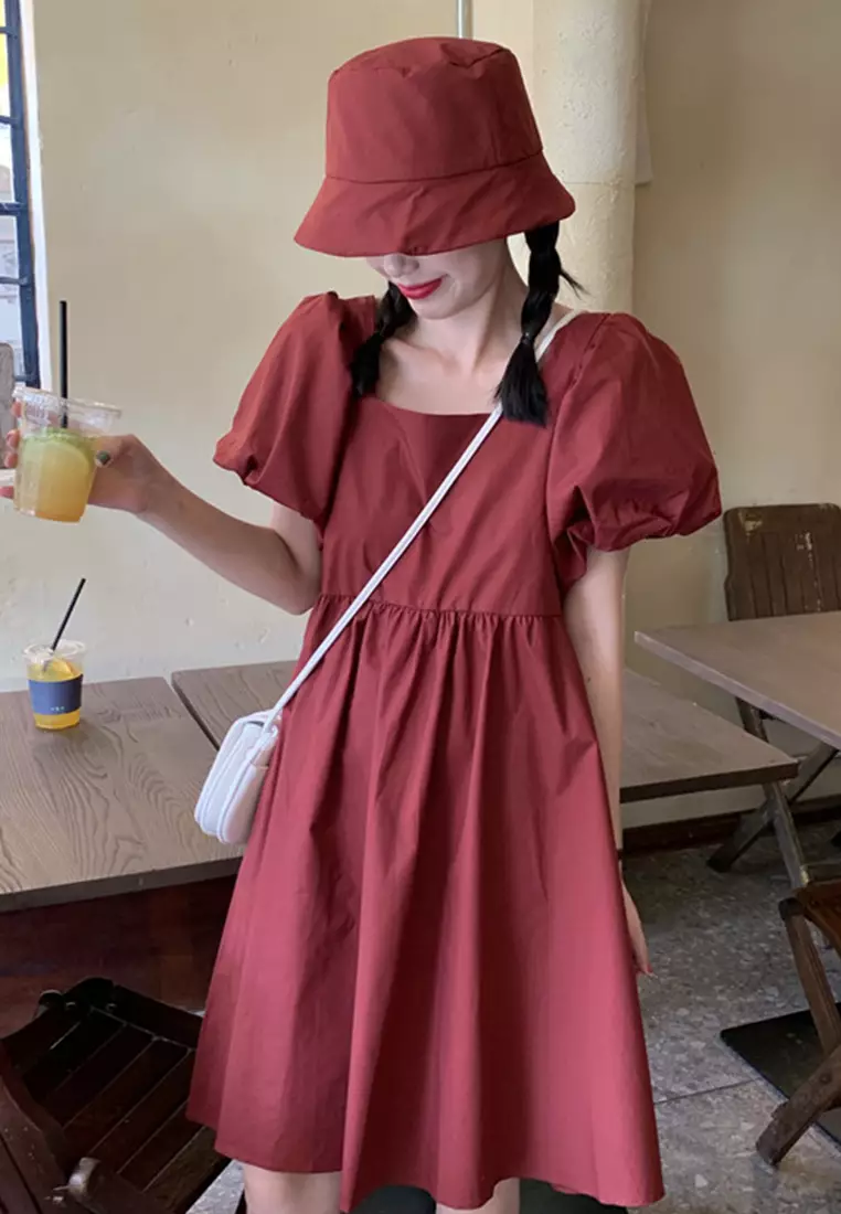 Korean Style Age-Reducing Doll One-Piece Dress A21051335BK-L