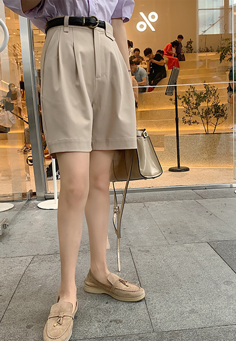 Casual High-Waist Suit Five-Point Shorts A21051346KI-S