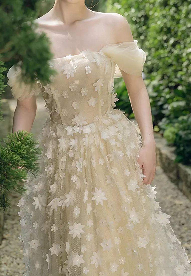 New Light Luxury Flower Dress CA24102535BE