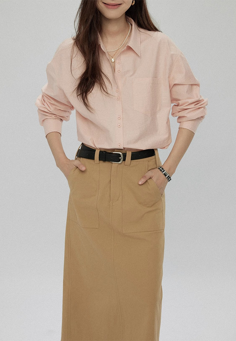 Autumn loose simple versatile top CA25091931PI