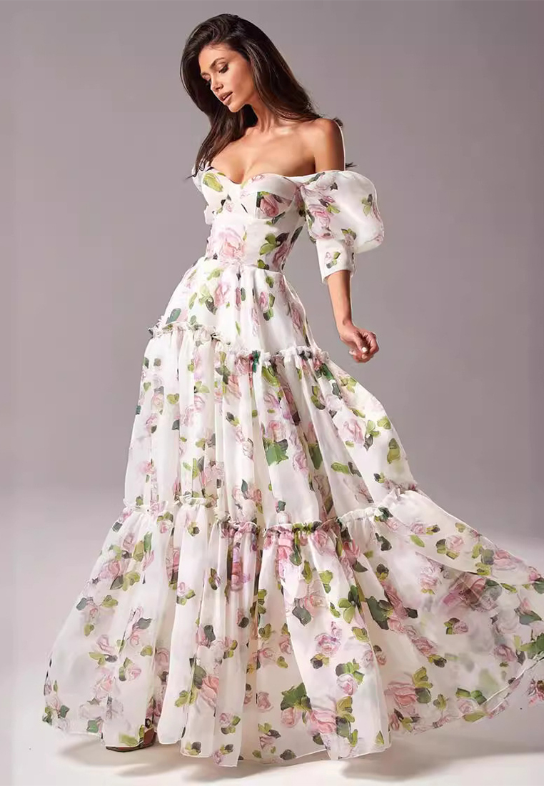 New off shoulder fashionable dress with temperament CA25042219BL