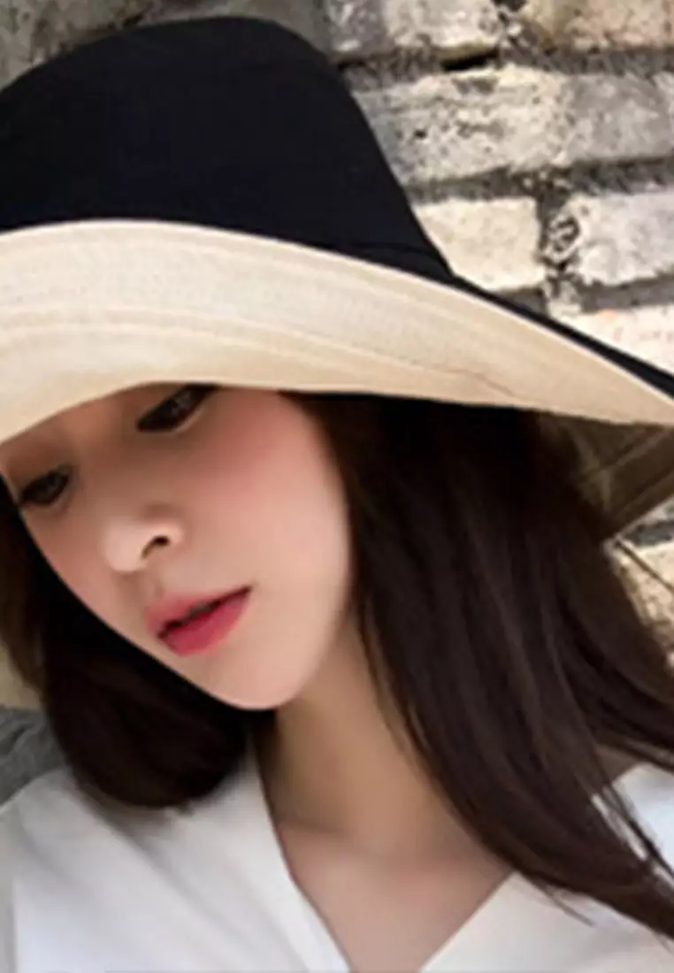 Foldable Large Brim Double-Sided Fisherman Caps A22062402RD