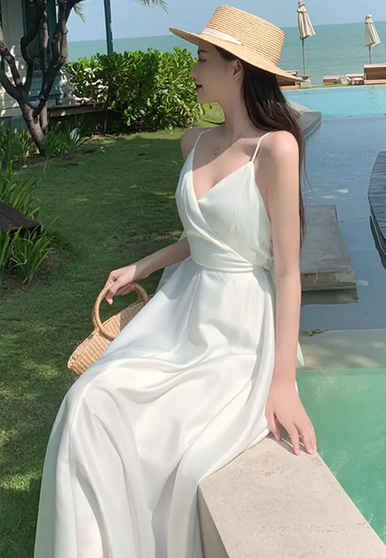 Sexy Lace Backless Holiday Style One-Piece Dress A21051312OR